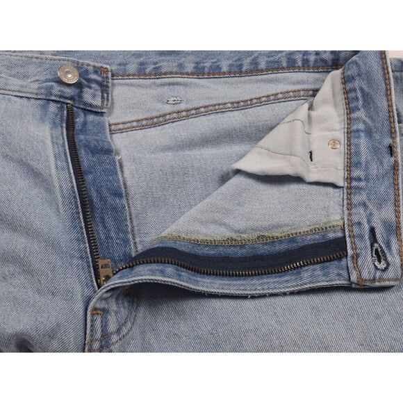 LEVI'S 469 Loose Fit Size 38 Medium Blue 100% Cotton Men's Jean Shorts - Picture 5 of 8